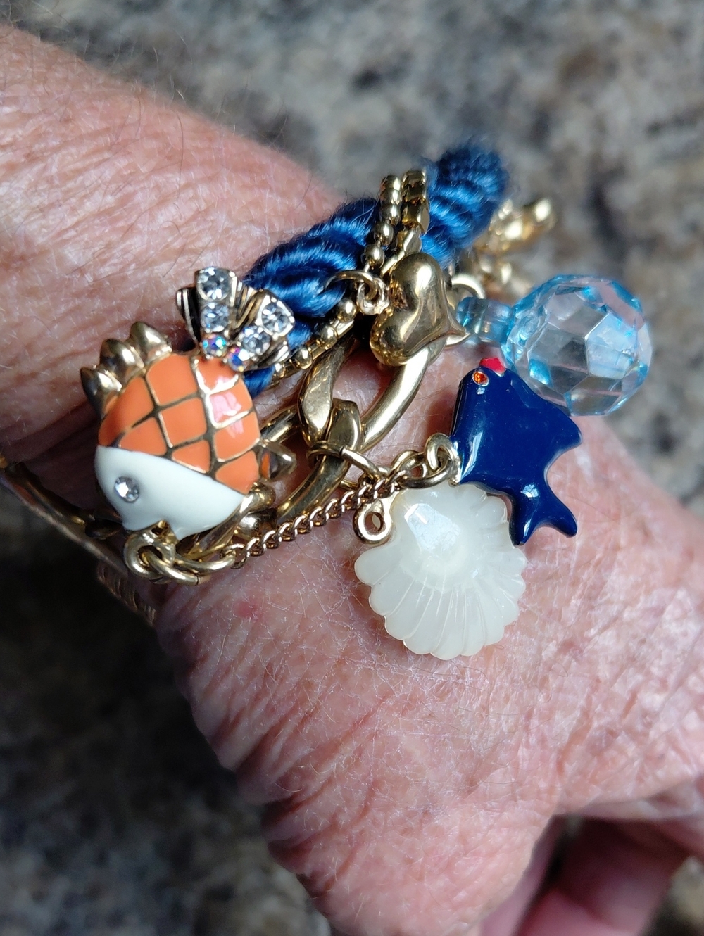 RARE BETSY JOHNSON VINTAGE NAUTICAL THEMED BRACLET - Picture 2 of 10